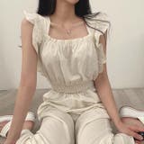 【SHOPLIST限定】韓国風のゆったりとした！フライスリーブウエストの高いオー… | 17kg | 詳細画像11 