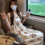 【SHOPLIST限定】慵?でユニークなデザイン。花柄キャミソール＋花柄ロングス… | 17kg | 詳細画像3 