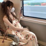 【SHOPLIST限定】慵?でユニークなデザイン。花柄キャミソール＋花柄ロングス… | 17kg | 詳細画像6 