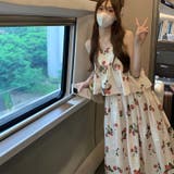 【SHOPLIST限定】慵?でユニークなデザイン。花柄キャミソール＋花柄ロングス… | 17kg | 詳細画像9 