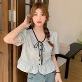 【SHOPLIST限定】チェック柄のVネックショートスリーブシャツ | 17kg | 詳細画像20