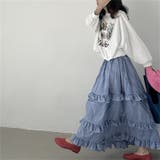 【SHOPLIST限定】レトロで清新な田園風のスタイル。ゴム入りウエストフリルの… | 17kg | 詳細画像13 