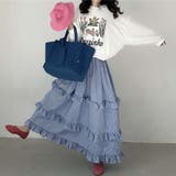 【SHOPLIST限定】レトロで清新な田園風のスタイル。ゴム入りウエストフリルの… | 17kg | 詳細画像23 