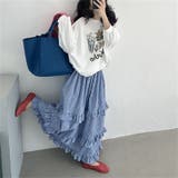 【SHOPLIST限定】レトロで清新な田園風のスタイル。ゴム入りウエストフリルの… | 17kg | 詳細画像8 