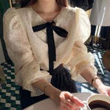 【SHOPLIST限定】気品あふれる！両面着用のリボン付きドット柄シャツ | 17kg | 詳細画像1 