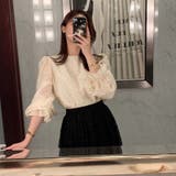 【SHOPLIST限定】気品あふれる！両面着用のリボン付きドット柄シャツ | 17kg | 詳細画像5 