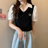 若者のカレッジスタイル!レヤードポロカラー半袖Tシャツ | 17kg | 詳細画像5 