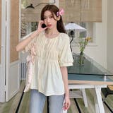 【SHOPLIST限定】夏の大きいサイズ半袖シャツ 丸首パフスリーブ | 17kg | 詳細画像10 