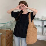【SHOPLIST限定】夏の大きいサイズ半袖シャツ 丸首パフスリーブ | 17kg | 詳細画像18 