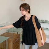 【SHOPLIST限定】夏の大きいサイズ半袖シャツ 丸首パフスリーブ | 17kg | 詳細画像19 