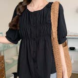 【SHOPLIST限定】夏の大きいサイズ半袖シャツ 丸首パフスリーブ | 17kg | 詳細画像24 