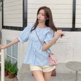 【SHOPLIST限定】夏の大きいサイズ半袖シャツ 丸首パフスリーブ | 17kg | 詳細画像32 