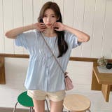 【SHOPLIST限定】夏の大きいサイズ半袖シャツ 丸首パフスリーブ | 17kg | 詳細画像35 