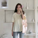 【SHOPLIST限定】夏の大きいサイズ半袖シャツ 丸首パフスリーブ | 17kg | 詳細画像4 