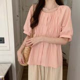 【SHOPLIST限定】夏の大きいサイズ半袖シャツ 丸首パフスリーブ | 17kg | 詳細画像42 