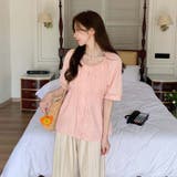 【SHOPLIST限定】夏の大きいサイズ半袖シャツ 丸首パフスリーブ | 17kg | 詳細画像44 