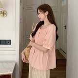 【SHOPLIST限定】夏の大きいサイズ半袖シャツ 丸首パフスリーブ | 17kg | 詳細画像49 