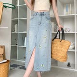 【SHOPLIST限定】独自の雰囲気を演出。刺繍デニムスカート。ラインストーン装… | 17kg | 詳細画像16 