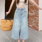 【SHOPLIST限定】独自の雰囲気を演出。刺繍デニムスカート。ラインストーン装… | 17kg | 詳細画像18 