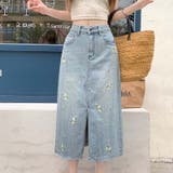 【SHOPLIST限定】独自の雰囲気を演出。刺繍デニムスカート。ラインストーン装… | 17kg | 詳細画像21 
