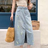 【SHOPLIST限定】独自の雰囲気を演出。刺繍デニムスカート。ラインストーン装… | 17kg | 詳細画像22 