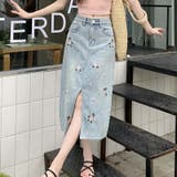 【SHOPLIST限定】独自の雰囲気を演出。刺繍デニムスカート。ラインストーン装… | 17kg | 詳細画像24 