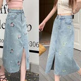 【SHOPLIST限定】独自の雰囲気を演出。刺繍デニムスカート。ラインストーン装… | 17kg | 詳細画像28 