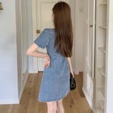 韓国ファッションの夏定番。ボタン留めとポロ襟のデニムワンピース | 17kg | 詳細画像11 