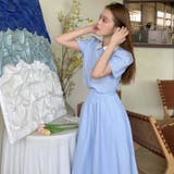 韓国ファッションの甘美な。ドール襟シャツ+ハーフスカートの2点セット | 17kg | 詳細画像2