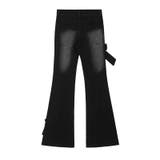 【SHOPLIST限定】アメカジ風のレトロでキュートなリボン付きデニムパンツ | 17kg | 詳細画像17 