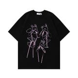 ゆったりとした！アメリカンスタイル可愛い刺繍プリント半袖Tシャツ | 17kg | 詳細画像17 