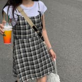 甘コーデチェック柄キャミソールワンピース | 17kg | 詳細画像2