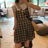 甘コーデチェック柄キャミソールワンピース | 17kg | 詳細画像4