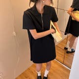 韓国ファッションジップアップ膝上ワンピースベルト付き | 17kg | 詳細画像5 