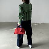 可愛らしい大人スタイルグリーンチェックのスリーブシャツ | 17kg | 詳細画像21 