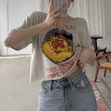夏のスタイルを彩るVネック半袖Tシャツプリント柄 | 17kg | 詳細画像6 