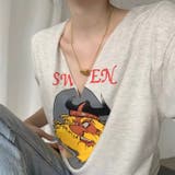 夏のスタイルを彩るVネック半袖Tシャツプリント柄 | 17kg | 詳細画像15 