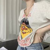 夏のスタイルを彩るVネック半袖Tシャツプリント柄 | 17kg | 詳細画像16 