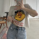 夏のスタイルを彩るVネック半袖Tシャツプリント柄 | 17kg | 詳細画像4 