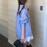 春色に咲く。シングルボタンのストライプシャツカーディガン | 17kg | 詳細画像9 