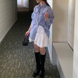 春色に咲く。シングルボタンのストライプシャツカーディガン | 17kg | 詳細画像11 