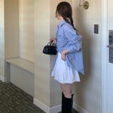 春色に咲く。シングルボタンのストライプシャツカーディガン | 17kg | 詳細画像15 