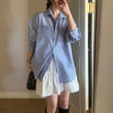春色に咲く。シングルボタンのストライプシャツカーディガン | 17kg | 詳細画像16 