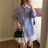 春色に咲く。シングルボタンのストライプシャツカーディガン | 17kg | 詳細画像17 