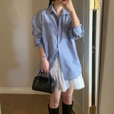 春色に咲く。シングルボタンのストライプシャツカーディガン | 17kg | 詳細画像18 