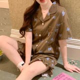2025インスタ新作ボウプリントが彩るルームウェアセットパジャマ | 17kg | 詳細画像1
