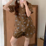 2025インスタ新作ボウプリントが彩るルームウェアセットパジャマ | 17kg | 詳細画像5
