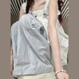 甘くてクールな。くすぐるピンクの刺繍カーゴパンツ | 17kg | 詳細画像4