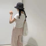 甘くてクールな。くすぐるピンクの刺繍カーゴパンツ | 17kg | 詳細画像8