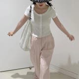 甘くてクールな。くすぐるピンクの刺繍カーゴパンツ | 17kg | 詳細画像9